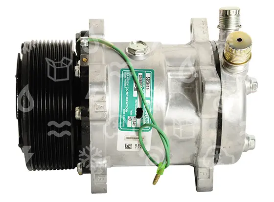 kompresor UNI SANDEN 5H14, řemenice 125 mm - PV10, 24V, OR vertikální